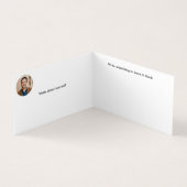 ミニマル写真詳細ロゴ折り畳み名刺 名刺 (内部)
