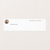 ミニマル写真詳細ロゴ折り畳み名刺 名刺 (内部フラット)