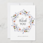 ミニマル写真赤ちゃんシャワー山花ありがとう サンキューカード (正面)