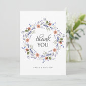 ミニマル写真赤ちゃんシャワー山花ありがとう サンキューカード (スタンド正面)