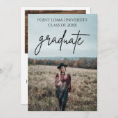 ミニマル写真部卒業パーティー 招待状 (正面/裏面)