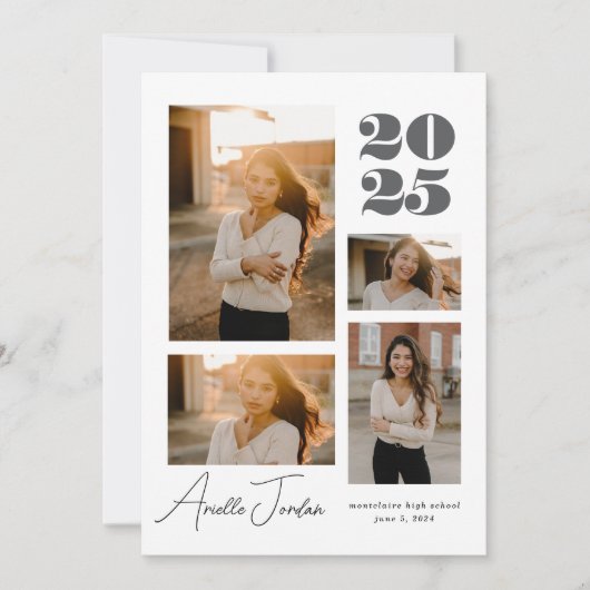 ミニマル写真部卒業年 招待状 (正面)