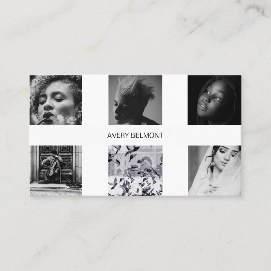 ミニマル写真集パーソナライズされた 名刺 (正面)