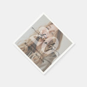 ミニマル写真20th誕生日パーティー スタンダードカクテルナプキン (角)