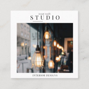 ミニマル写真 スクエア名刺