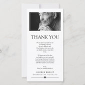 ミニマル写真 |悔やみや弔慰ありがとう サンキューカード (正面)