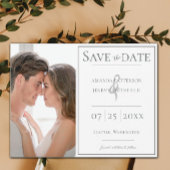 ミニマル写真 |日付をホワイトセーブ セーブザデート