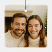 ミニマル写真 | 私たちの最初の永遠のオーナメント セラミックオーナメント (裏面)