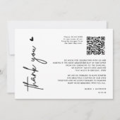 ミニマル写真QRコードサンキューカード サンキューカード (正面)