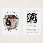 ミニマル写真QRコードスキャンしてRSVPに (正面&裏面)