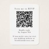 ミニマル写真QRコードスキャンしてRSVPに (裏面)