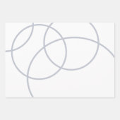 ミニマル冬の雪白霜 ラッピングペーパーシート (正面)