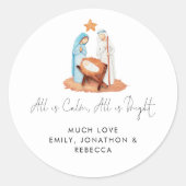 ミニマル出生シーンすべて冷静な名前 ラウンドシール (正面)