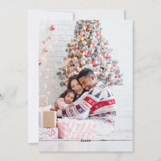 ミニマル出生シーンすべて落ち着いた写真 シーズンカード (裏面)