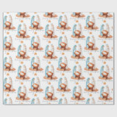 ミニマル出生パターンスクリプトメリークリスマス ラッピングペーパー (フラット)