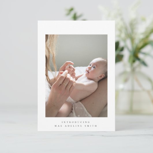 ミニマル出生発表カード 出欠カード (スタンド正面)