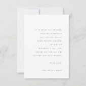 ミニマル出産告知ポストカード 出欠カード (裏面)