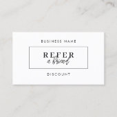 ミニマル割引の参照カード |フレンドの参照 紹介カード (正面)