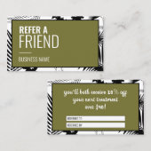 ミニマル割引の参照カード |フレンドの参照 紹介カード (正面/裏面)