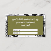 ミニマル割引の参照カード |フレンドの参照 紹介カード (裏面)