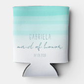 ミニマル勾配ミントカスタムメイド・オブ・オーナー（花嫁付き添い人） 缶クーラー (正面)