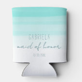 ミニマル勾配ミントカスタムメイド・オブ・オーナー（花嫁付き添い人） 缶クーラー (裏面)