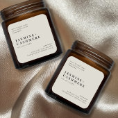 ミニマル包装シンプル化粧品キャンドルラベル スクエアシール