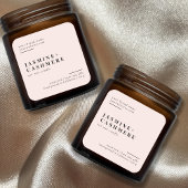 ミニマル包装シンプル化粧品キャンドルラベル スクエアシール