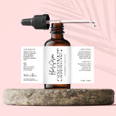 ミニマル化粧品ドロッパーボトル製品 ラベル