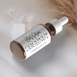 ミニマル化粧品ドロッパーボトル製品 ラベル