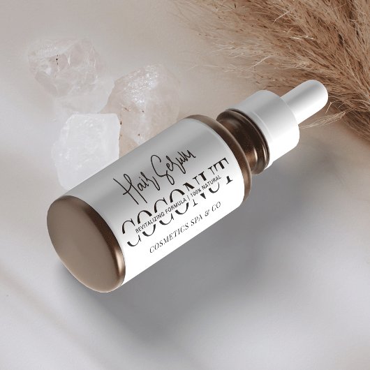 ミニマル化粧品ドロッパーボトル製品 ラベル