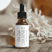 ミニマル化粧品ドロッパーボトル製品 ラベル