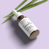 ミニマル化粧品ボトルラップのまわりに製品 ラベル