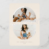 ミニマル半金愛&ライトハヌカー写真 箔シーズンカード (正面)