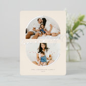 ミニマル半金愛&ライトハヌカー写真 箔シーズンカード (立ち正面)