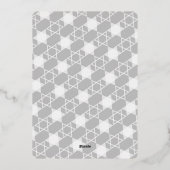 ミニマル半金愛&ライトハヌカー写真 箔シーズンカード (裏面)