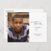 ミニマル卒業お願い写真 ポストカード (正面/裏面)