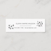 ミニマル卒業アイコン名刺白 スキニー名刺 (裏面)