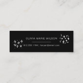 ミニマル卒業アイコン名刺黒 スキニー名刺 (裏面)