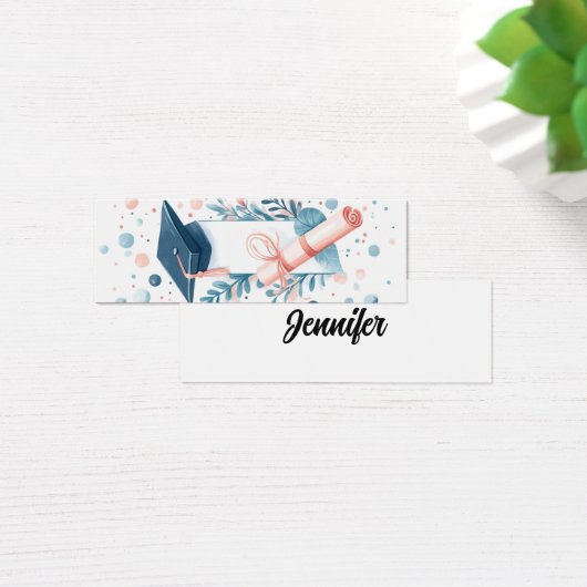 ミニマル卒業パステルカラーブックマーク (デスク)