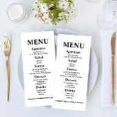 ミニマル卒業パーティーのフードメニュー メニュー