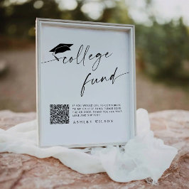 ミニマル卒業大学ファンドのペデスタルサイン 台座サイン