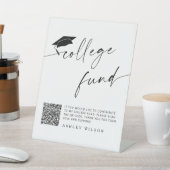 ミニマル卒業大学ファンドのペデスタルサイン 台座サイン (インサイチュ)