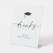 ミニマル卒業式ドリンク 台座サイン (正面)