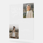 ミニマル卒業式モダンのパーティーの写真 アクリルサイン (傾斜)