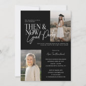 ミニマル卒業式モダンのパーティーの写真 招待状 (正面)