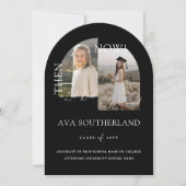 ミニマル卒業式モダンのパーティーの写真 招待状 (正面)