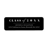 ミニマル卒業申告 ラベル (正面)