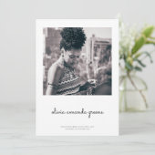 ミニマル卒業発表 招待状 (スタンド正面)