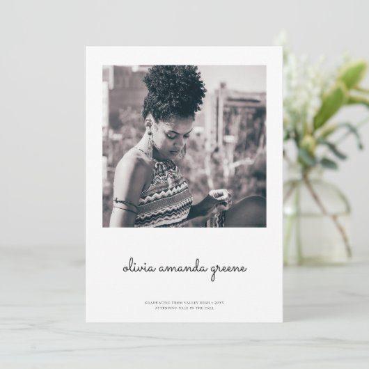 ミニマル卒業発表 招待状 (スタンド正面)